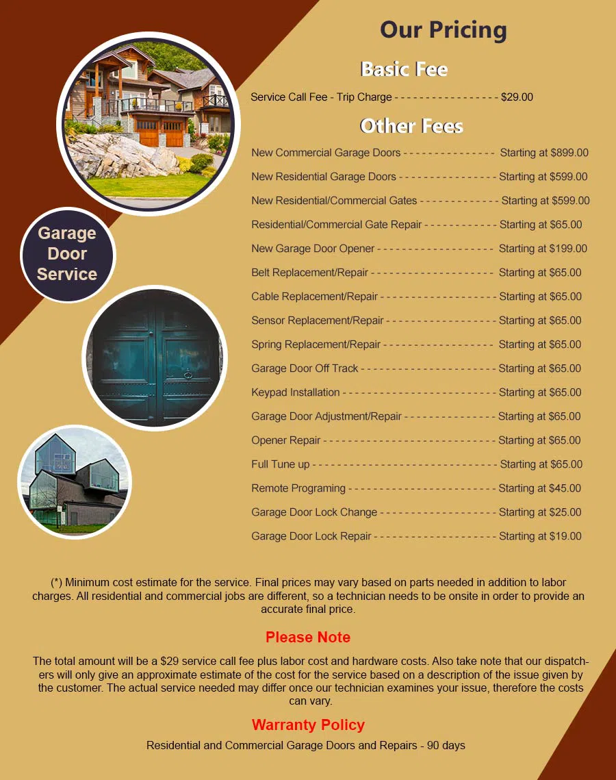 5 Star Garage Door Columbus, OH 614-636-6935 - pricelist6